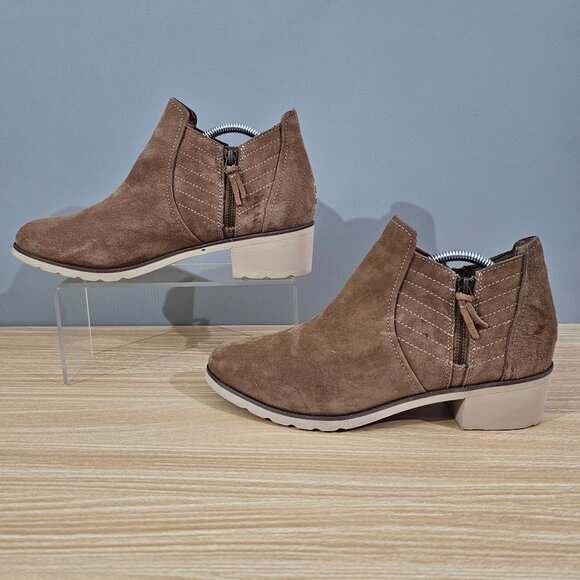 Reef Voyage Low Ankle Bootie Womens Boot Brown Leather Shoe Size 11 - Picture 2 of 14